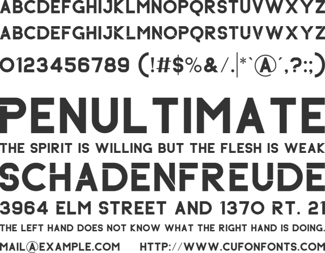 Dinnoz font preview