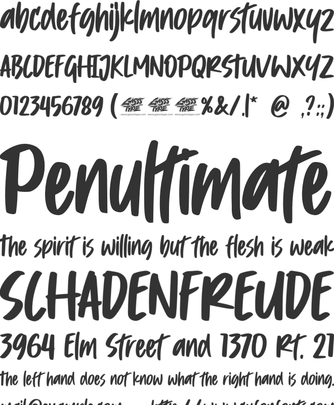 Resulton font preview