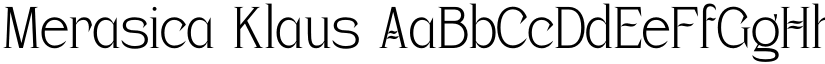 Merasica Klaus font download