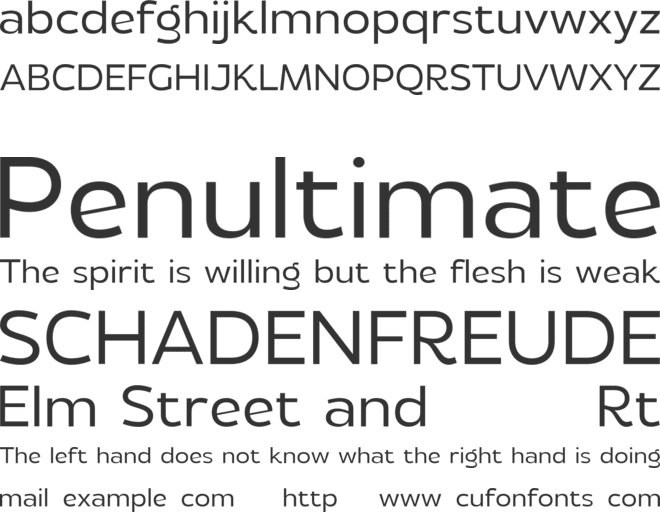 Flamor font preview