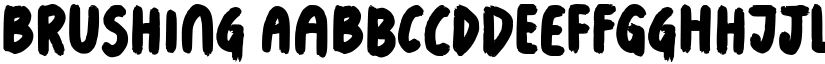 Brushing font download