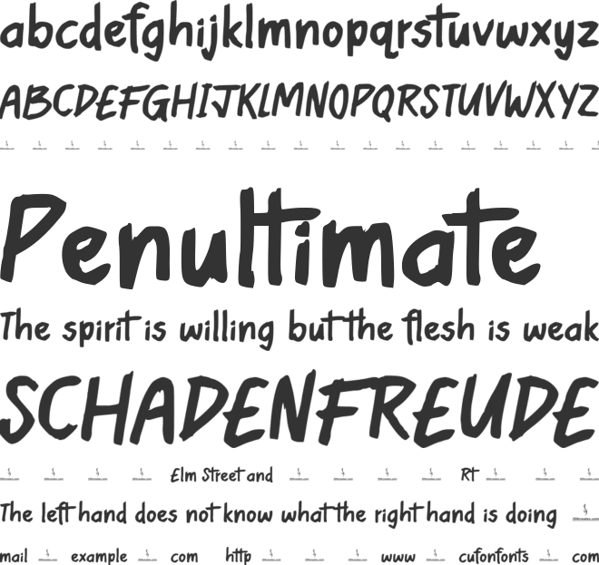 American Bison font preview