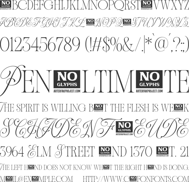 Andiena Bielsa font preview