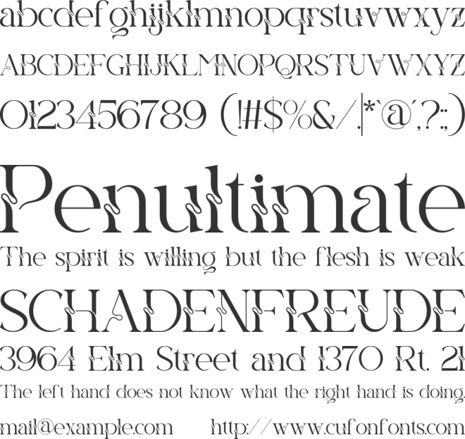Equira font preview