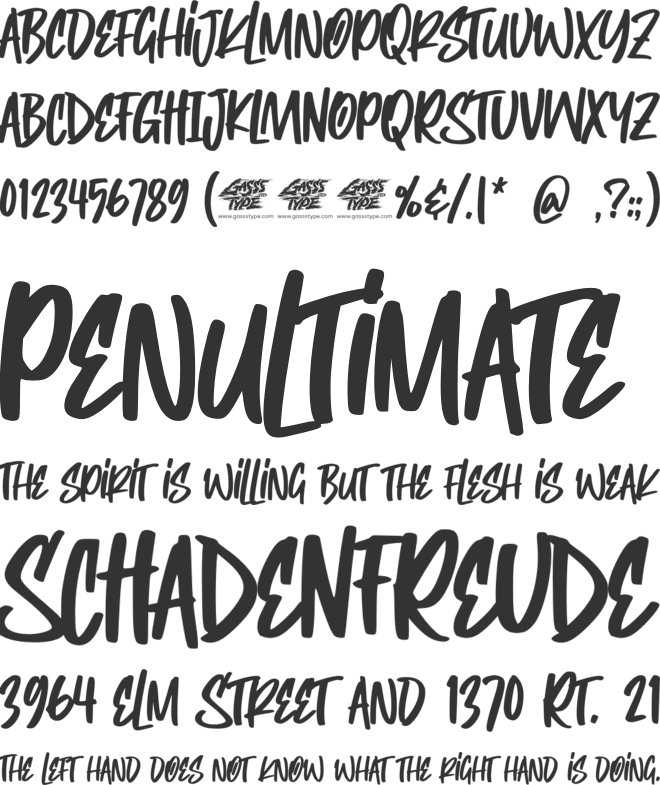 Metroflair font preview