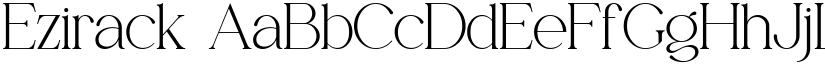 Ezirack font download