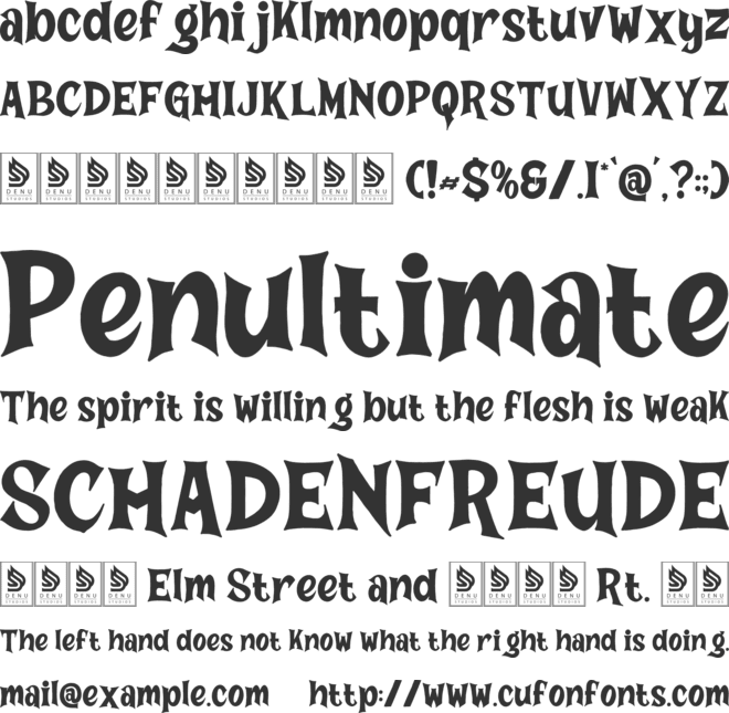 Kroco Casper font preview
