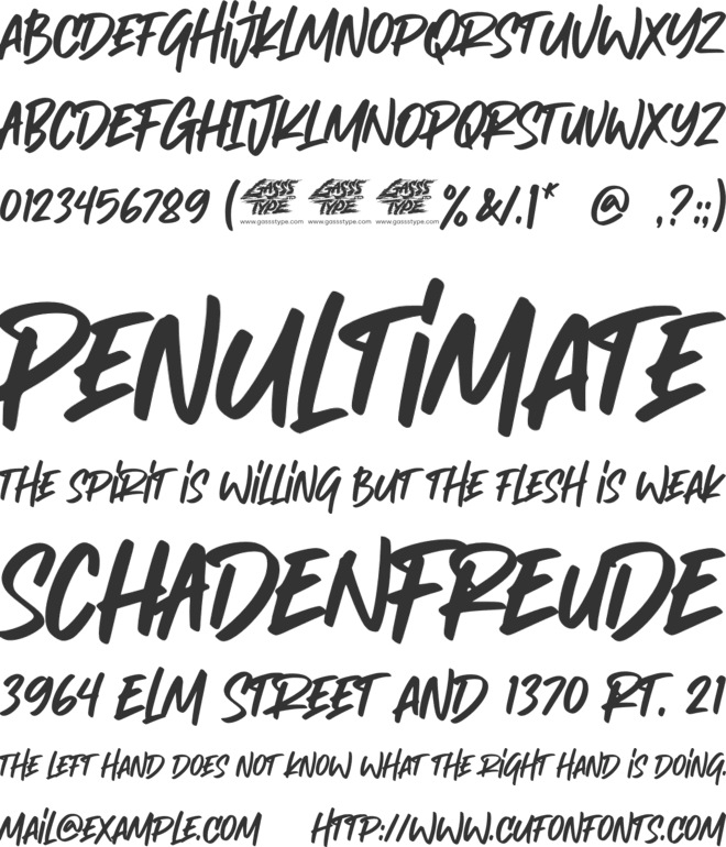 Girras font preview