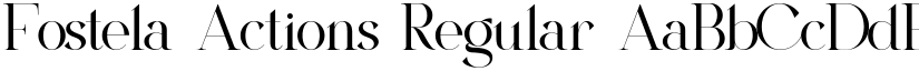 Fostela Actions font download
