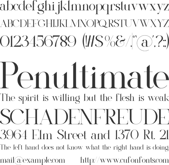 Fostela Actions font preview