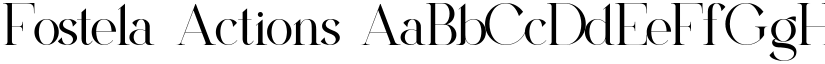 Fostela Actions font download