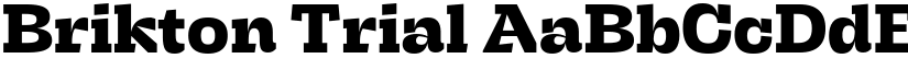 Brikton Trial font