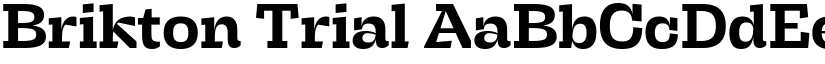Brikton Trial font