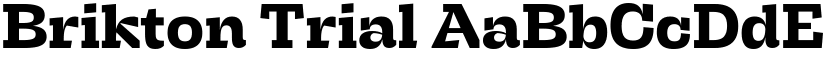 Brikton Trial font