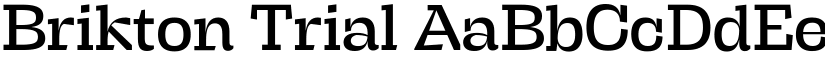 Brikton Trial font