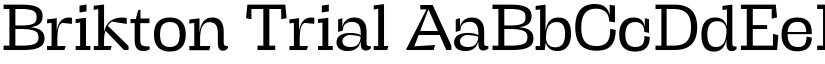 Brikton Trial font download