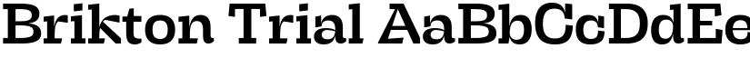 Brikton Trial font