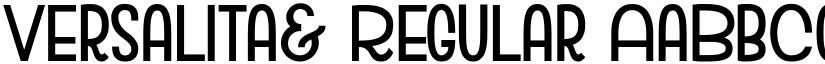 Versalita& Regular font