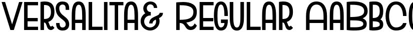 Versalita& Regular font