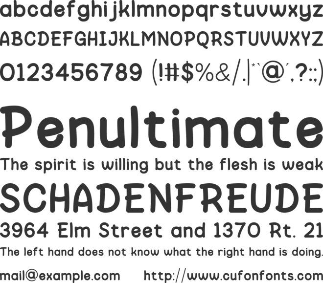 Happy Morin font preview