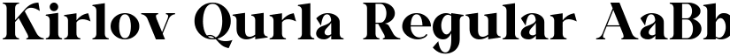 Kirlov Qurla font download