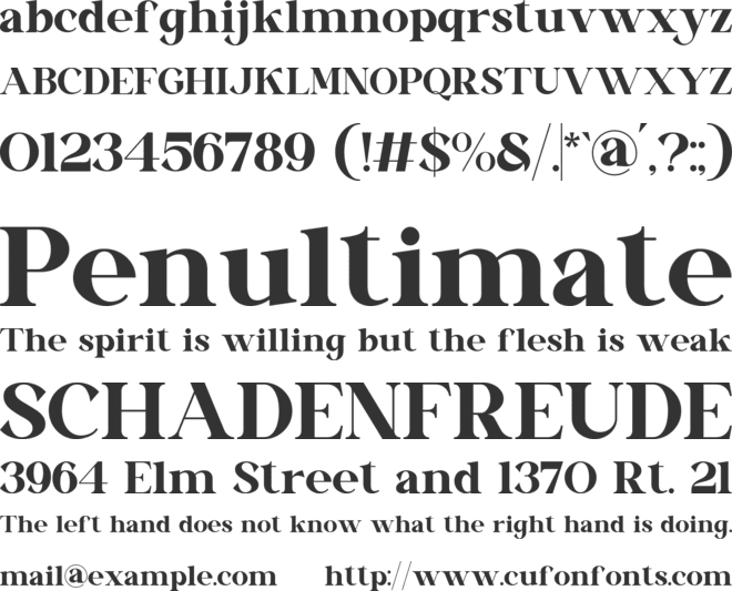 Kirlov Qurla font preview