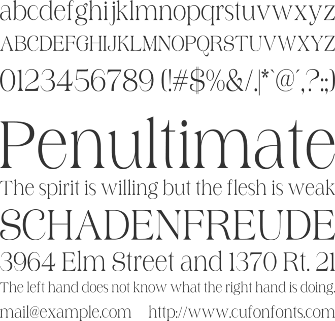 Wostan font preview