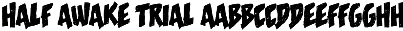 Half Awake Trial font download