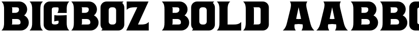 Bigboz bold font