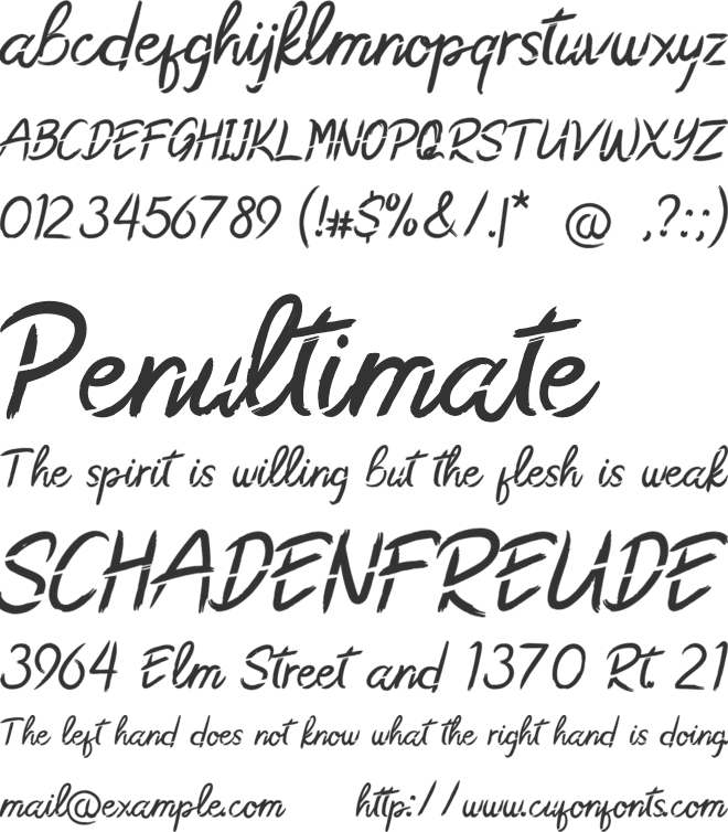 Paperbreak Cool Art font preview
