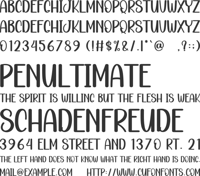 Love Moment font preview