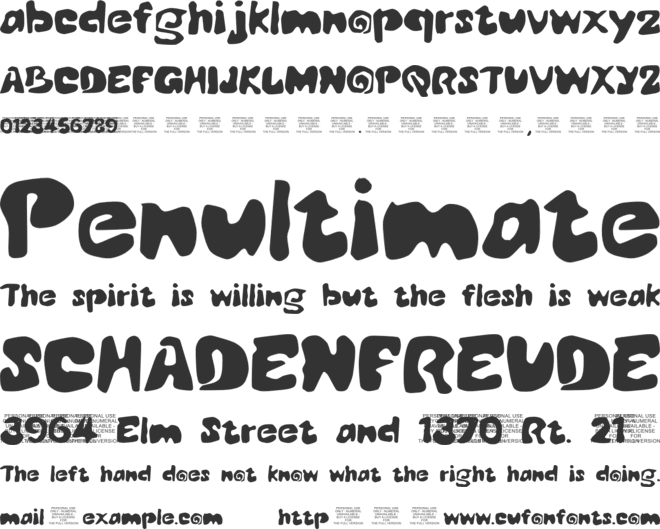 Skrap Kiddo font preview