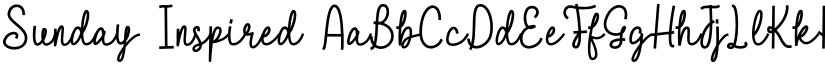 Sunday Inspired font