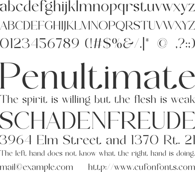 Bronde font preview