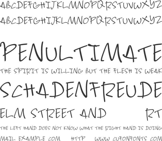 Cungkring font preview