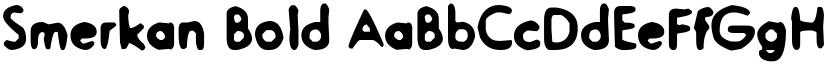 Smerkan Bold font