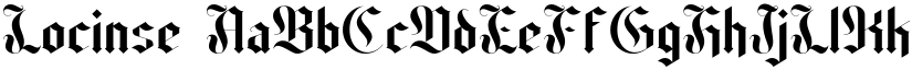 Locinse font download