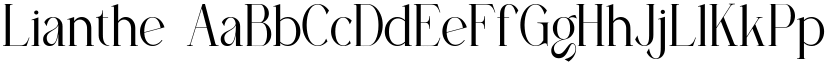 Lianthe font download