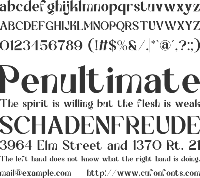 Kutenh font preview