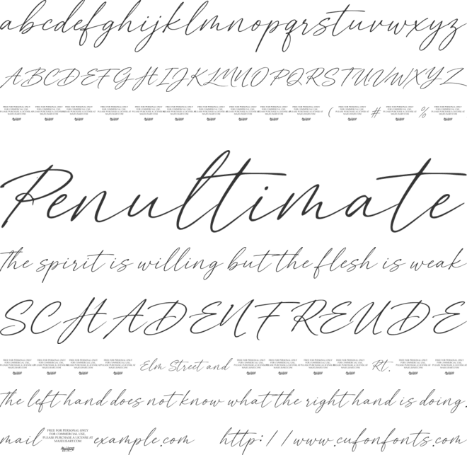 Maruka Castelio font preview