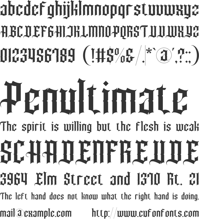 Maknin font preview