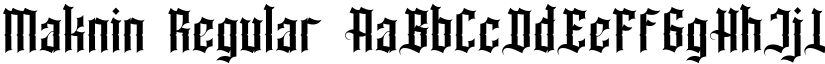 Maknin font download