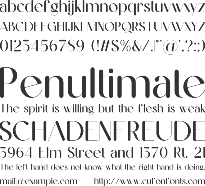 Maqive font preview