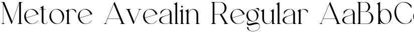 Metore Avealin font download