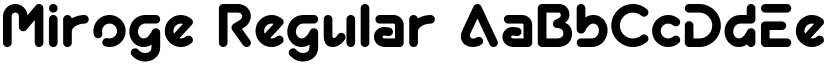 Miroge font download
