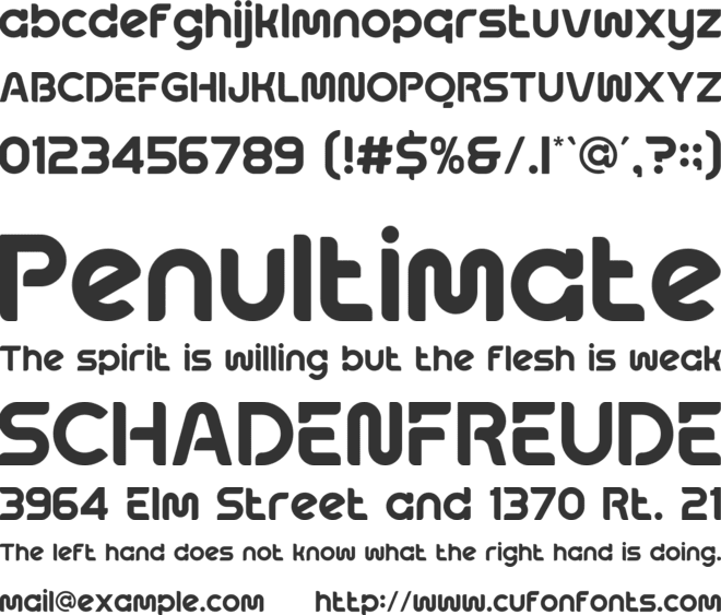 Mequin font preview