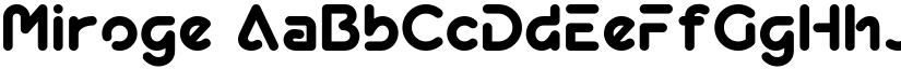 Miroge font download
