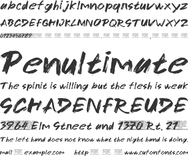 Ink Yugo font preview