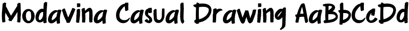 Modavina Casual Drawing font download