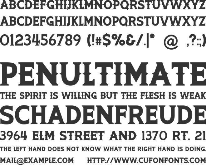 ARMADIRA Capital Text font preview